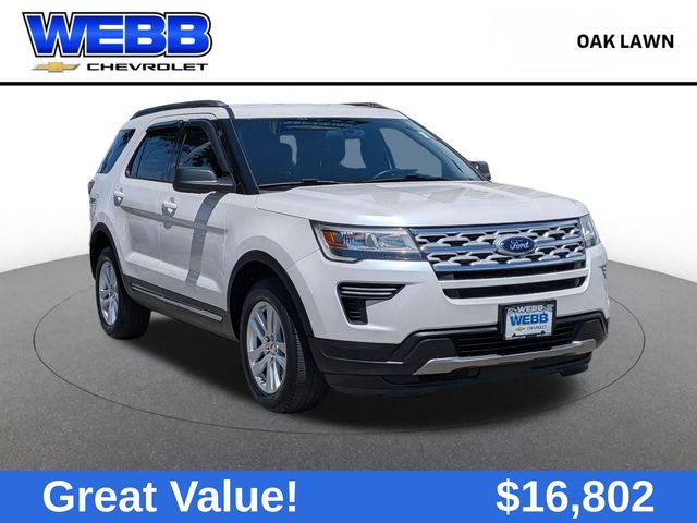 White Platinum Clearcoat Metallic 2019 Ford Explorer SUV / Crossover All-Wheel Drive 6-Speed Automatic