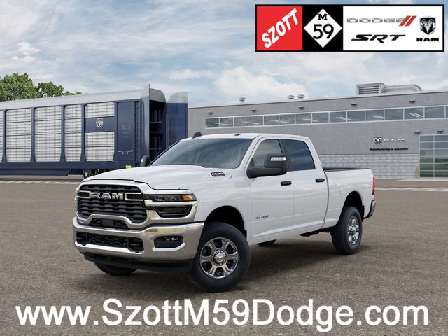 Bright White Clearcoat 2026 RAM 2500 Big Horn Crew Cab 4WD Pickup Truck Four-Wheel Drive 8-Speed Automatic