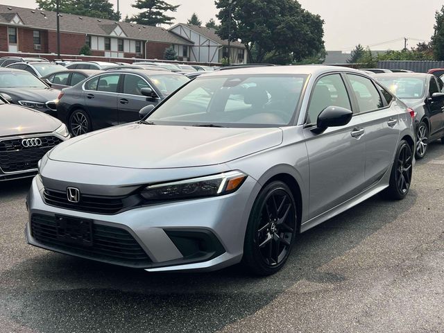 Silver 2023 Honda Civic Sedan Front-Wheel Drive Continuously Variable Transmission