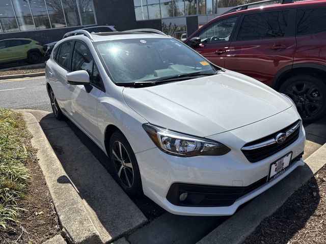 Crystal White Pearl 2022 Subaru Impreza Premium Wagon AWD Wagon All-Wheel Drive Continuously Variable Transmission