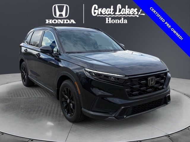 Crystal Black Pearl 2024 Honda CR-V Hybrid Sport AWD SUV / Crossover All-Wheel Drive Continuously Variable Transmission