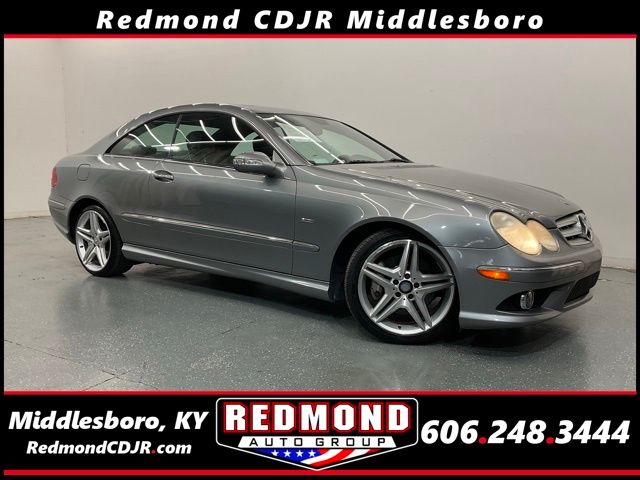 Iridium Silver Metallic 2009 Mercedes-Benz CLK Coupe Rear-Wheel Drive 7-Speed Automatic