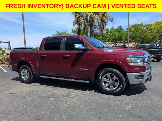 Delmonico Red Pearlcoat 2022 RAM 1500 Laramie Crew Cab 4WD Pickup Truck Four-Wheel Drive 8-Speed Automatic