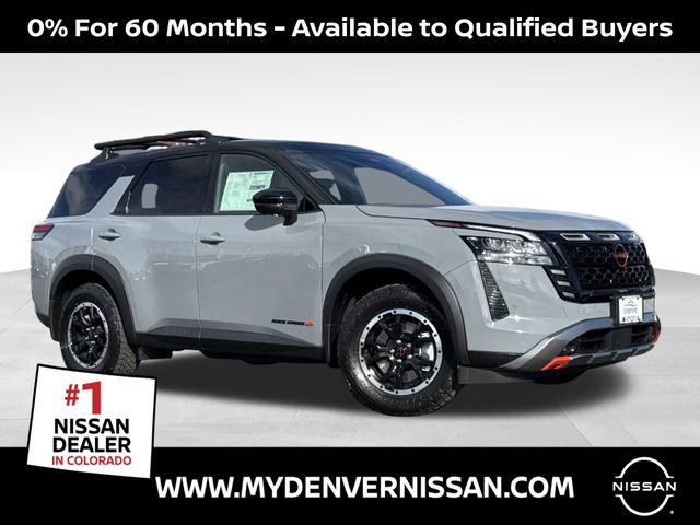 Boulder Gray/Super Black 2026 Nissan Pathfinder Rock Creek 4WD SUV / Crossover All-Wheel Drive 9-Speed Automatic