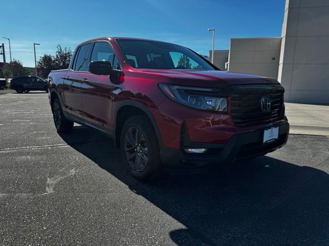 Red 2023 Honda Ridgeline Pickup Truck All-Wheel Drive 9-Speed Automatic