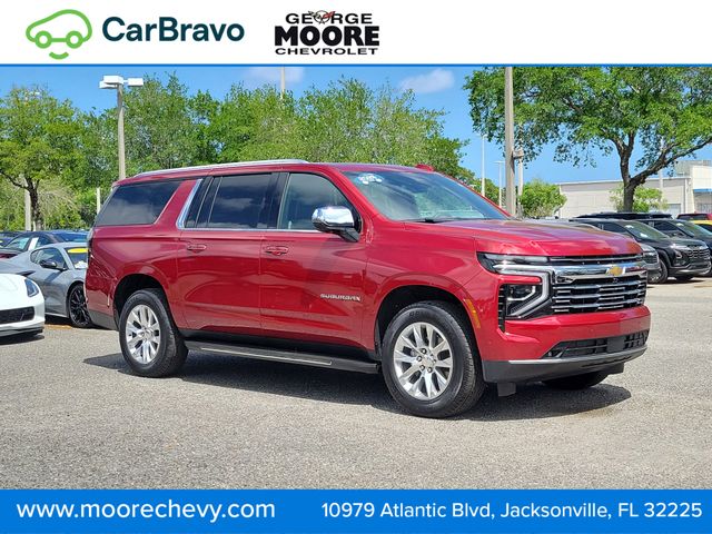 Radiant Red 2025 Chevrolet Suburban Premier 4WD SUV / Crossover Four-Wheel Drive