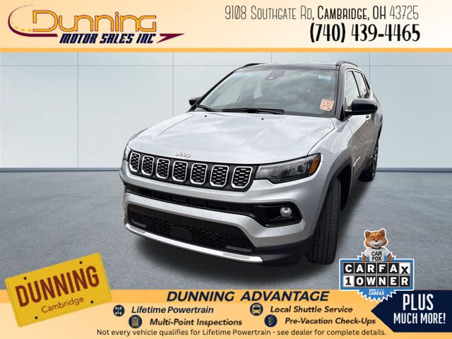 Silver Zynith Metallic Clearcoat 2025 Jeep Compass Limited 4WD SUV / Crossover Four-Wheel Drive 8-Speed Automatic