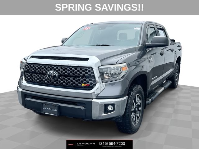 Gray 2018 Toyota Tundra SR5 CrewMax 5.7L 4WD Pickup Truck Four-Wheel Drive 6-Speed Automatic Overdrive
