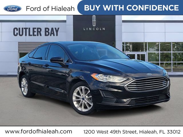 Black 2020 Ford Fusion Hybrid SE FWD Sedan Front-Wheel Drive Continuously Variable Transmission