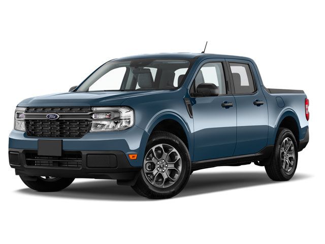 Blue Metallic 2023 Ford Maverick Pickup Truck Front-Wheel Drive Continuously Variable Transmission