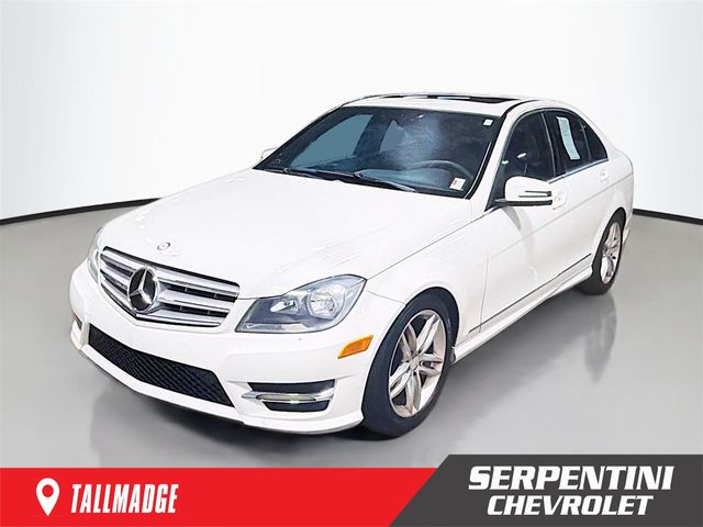 Arctic White 2012 Mercedes-Benz C-Class Sedan All-Wheel Drive 7-Speed Automatic