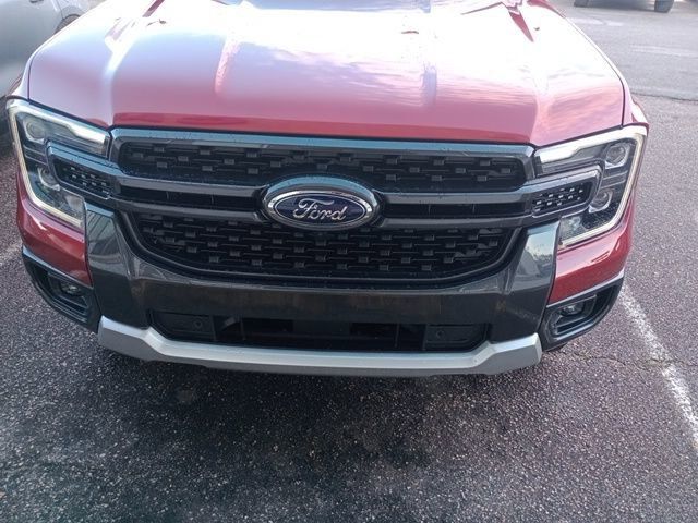 Ruby Red Met Tinted CC 2025 Ford Ranger Lariat SuperCrew 4WD Pickup Truck Four-Wheel Drive Automatic