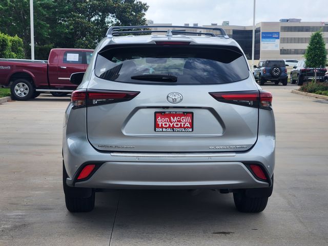 2025 Toyota Highlander Platinum Silver at Joe Myers Mazda Kia