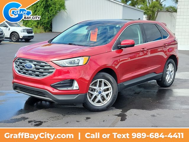 Red Metallic 2021 Ford Edge SUV / Crossover All-Wheel Drive 8-Speed Automatic