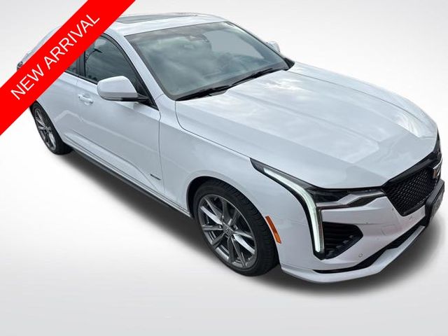 Summit White 2023 Cadillac CT4 V-Series AWD Sedan All-Wheel Drive Automatic