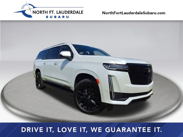 Crystal White Tricoat 2024 Cadillac Escalade ESV Premium Luxury 4WD SUV / Crossover Four-Wheel Drive Automatic