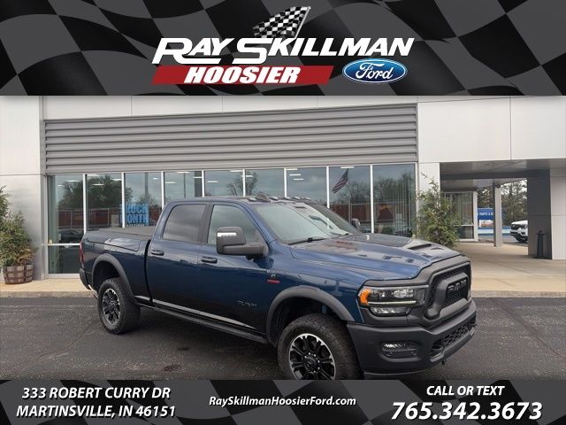 Patriot Blue Pearlcoat 2024 RAM 2500 Rebel Crew Cab 4WD Pickup Truck Four-Wheel Drive 6-Speed Automatic