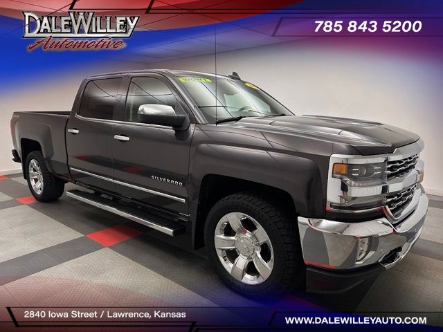Gray (Tungsten Metallic) 2016 Chevrolet Silverado 1500 Pickup Truck Four-Wheel Drive 8-Speed Automatic Overdrive