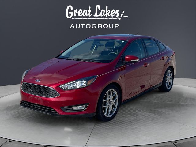 Ruby Red Metallic 2015 Ford Focus SE Sedan Front-Wheel Drive 6-Speed Automatic