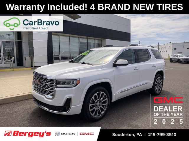 White Frost Tricoat 2022 GMC Acadia SUV / Crossover Four-Wheel Drive 9-Speed Automatic