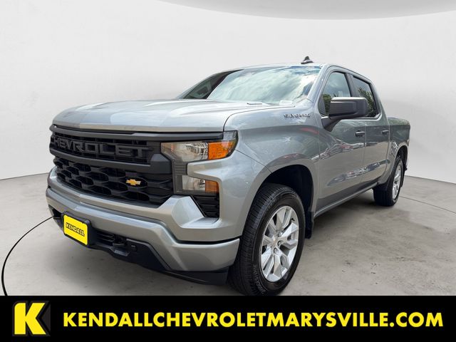 Pre-Owned 2025 Chevrolet Silverado 1500 Custom 4WD 4D Crew Cab
