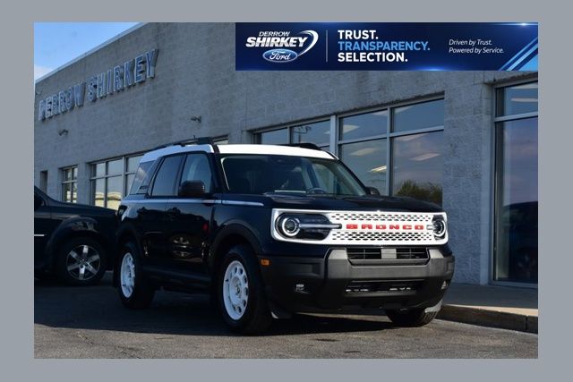 Shadow Black 2025 Ford Bronco Sport SUV / Crossover All-Wheel Drive 8-Speed Automatic