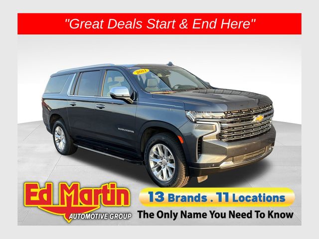 Shadow Gray Metallic 2021 Chevrolet Suburban SUV / Crossover Four-Wheel Drive