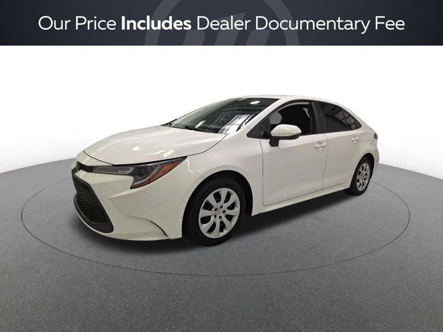 Super White 2020 Toyota Corolla Sedan Front-Wheel Drive Continuously Variable Transmission