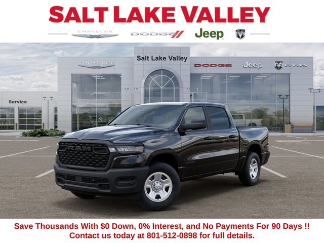 Diamond Black Crystal Pearlcoat 2026 RAM 1500 Tradesman Crew Cab 4WD Pickup Truck Four-Wheel Drive 8-Speed Automatic