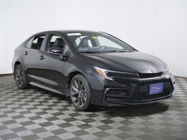 Midnight Black Metallic 2024 Toyota Corolla XSE FWD Sedan Front-Wheel Drive Continuously Variable Transmission