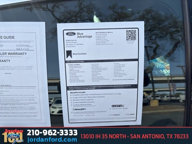 Used Car 2019 Chevrolet Impala  Lt For Sale Under $20,000 In San Antonio, Texas