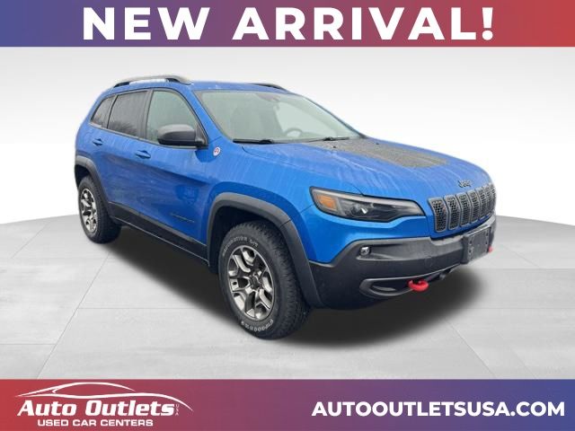 Hydro Blue Pearlcoat 2021 Jeep Cherokee Trailhawk 4WD SUV / Crossover Four-Wheel Drive 9-Speed Automatic