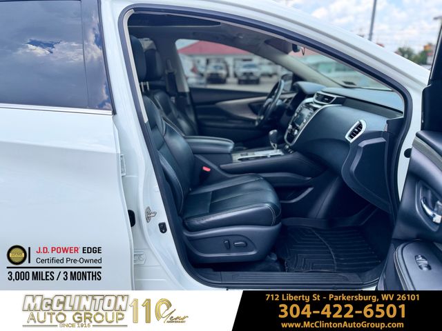 2018 White Nissan Murano SL AWD SUV