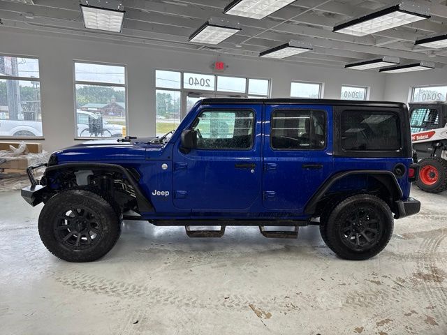 2019 Ocean Blue Metallic Clearcoat Jeep Wrangler Unlimited Sport S 4X4 SUV
