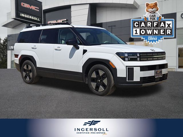 Serenity White 2024 Hyundai Santa Fe Hybrid SUV / Crossover All-Wheel Drive 6-Speed Automatic