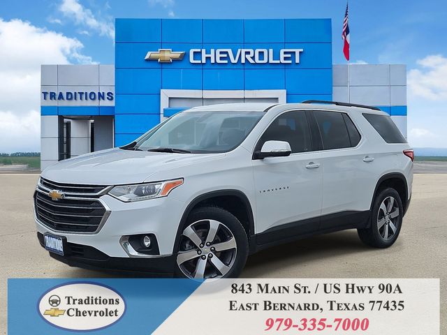 White (Iridescent Pearl Tricoat) 2021 Chevrolet Traverse LT Leather FWD SUV / Crossover Front-Wheel Drive 9-Speed Automatic