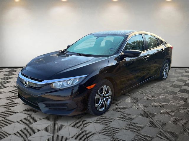 Black 2018 Honda Civic Sedan Front-Wheel Drive Continuously Variable Transmission