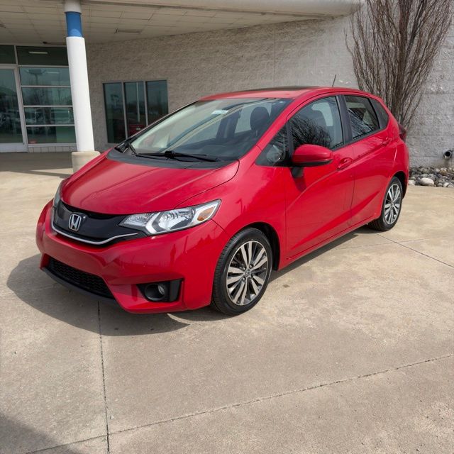 Milano Red 2015 Honda Fit EX Hatchback Front-Wheel Drive Continuously Variable Transmission