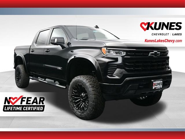 Black 2025 Chevrolet Silverado 1500 RST Crew Cab 4WD Pickup Truck Four-Wheel Drive Automatic