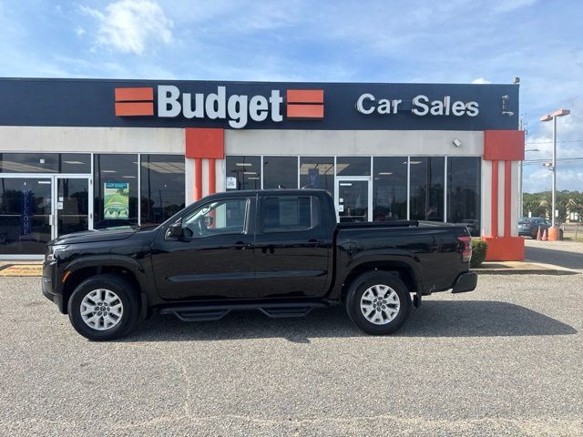 Super Black 2022 Nissan Frontier Pickup Truck Four-Wheel Drive 9-Speed Automatic