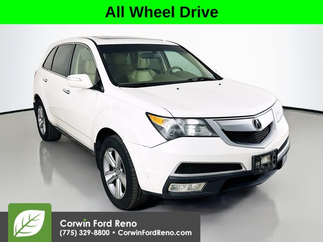 White 2012 Acura MDX SUV / Crossover All-Wheel Drive 6-Speed Automatic