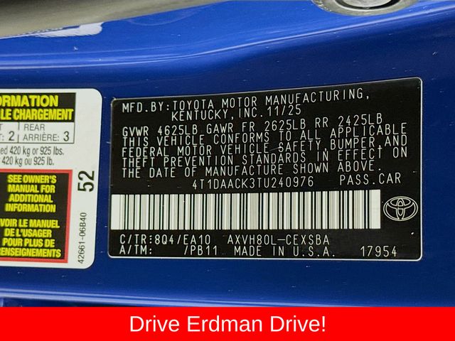Used 2026 Toyota Camry Sedan