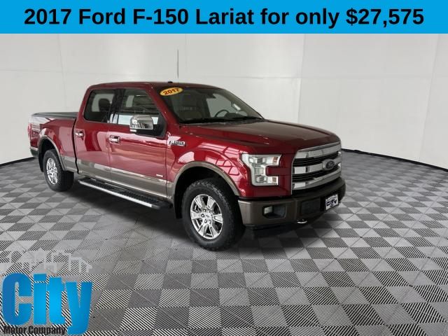 Ruby Red Metallic Tinted Clearcoat 2017 Ford F-150 Pickup Truck Four-Wheel Drive Automatic