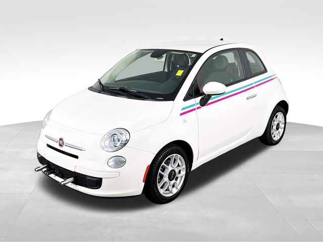 Bianco (White) 2013 FIAT 500 Pop Hatchback Front-Wheel Drive 5-Speed Manual
