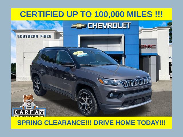 Baltic Gray Metallic Clearcoat 2024 Jeep Compass Limited 4WD SUV / Crossover Four-Wheel Drive 8-Speed Automatic