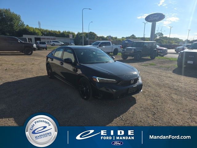 Crystal Black Pearl 2026 Honda Civic Hybrid Hatchback Front-Wheel Drive Continuously Variable Transmission