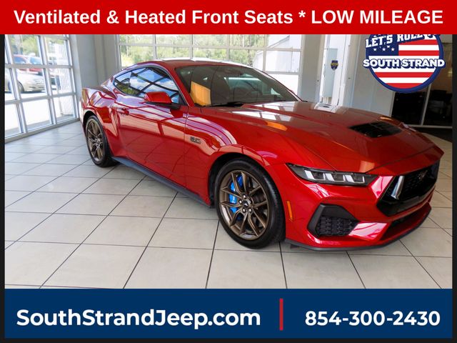 Red Metallic 2024 Ford Mustang Coupe Rear-Wheel Drive Automatic