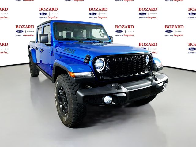 2024 Hydro Blue Pearlcoat Jeep Gladiator Willys Truck