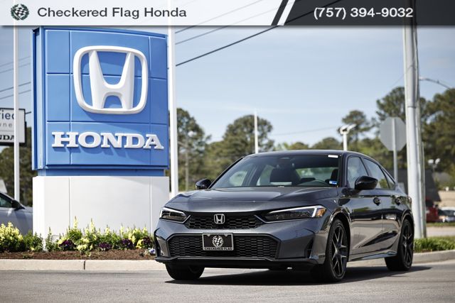 Meteorite Gray Metallic 2026 Honda Civic Hybrid Sport Sedan FWD Sedan Front-Wheel Drive Continuously Variable Transmission