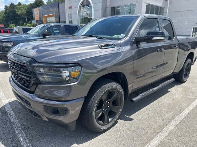 Gray (Granite Crystal Metallic Clearcoat) 2022 RAM 1500 Pickup Truck Four-Wheel Drive 8-Speed Automatic